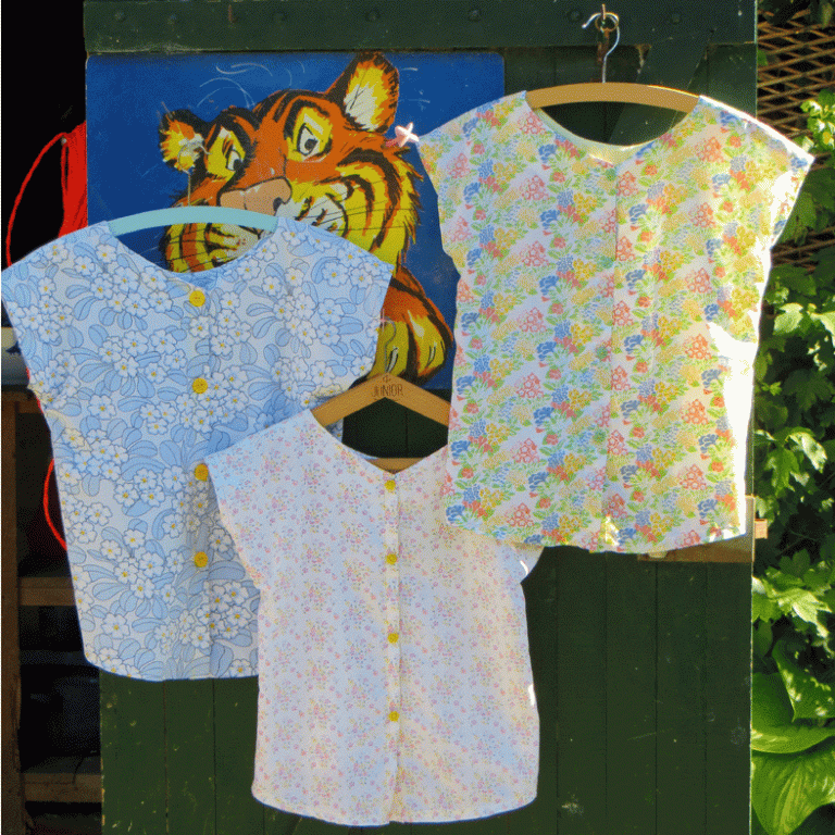 trio pyjamas cabane de jardin